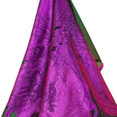 Tela para vestidos de noche y eventos con estampado floral bordado en organza de Sahsa Haute Couture, color rosa, 150 cm x 100 cm - 32337 40121